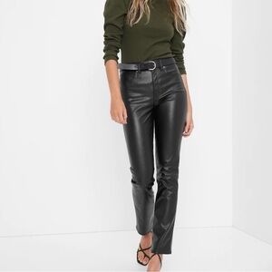 GAP Vintage Slim High Rise Faux Leather Pants Size 25
